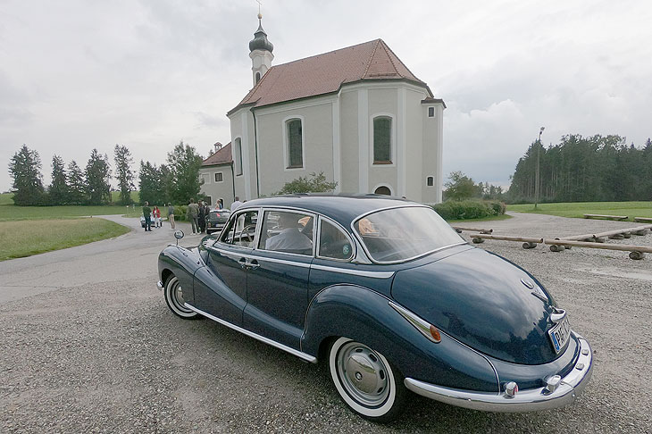 Anna Maria Kaufmann war unterwegs in einem BMW 502 "Barockengel" - dieser aber aus Privatbeitz“ (©Foto. Martin Schmitz)
